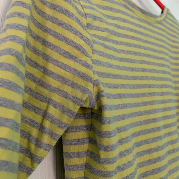 Grey and Neon Yellow Peplum Top - Picture 3 of 6